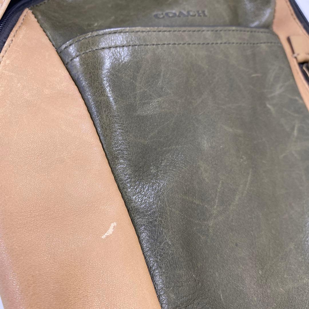 DBA08-7 コーチ ブリーカー カラー ブロック スリング バッグ