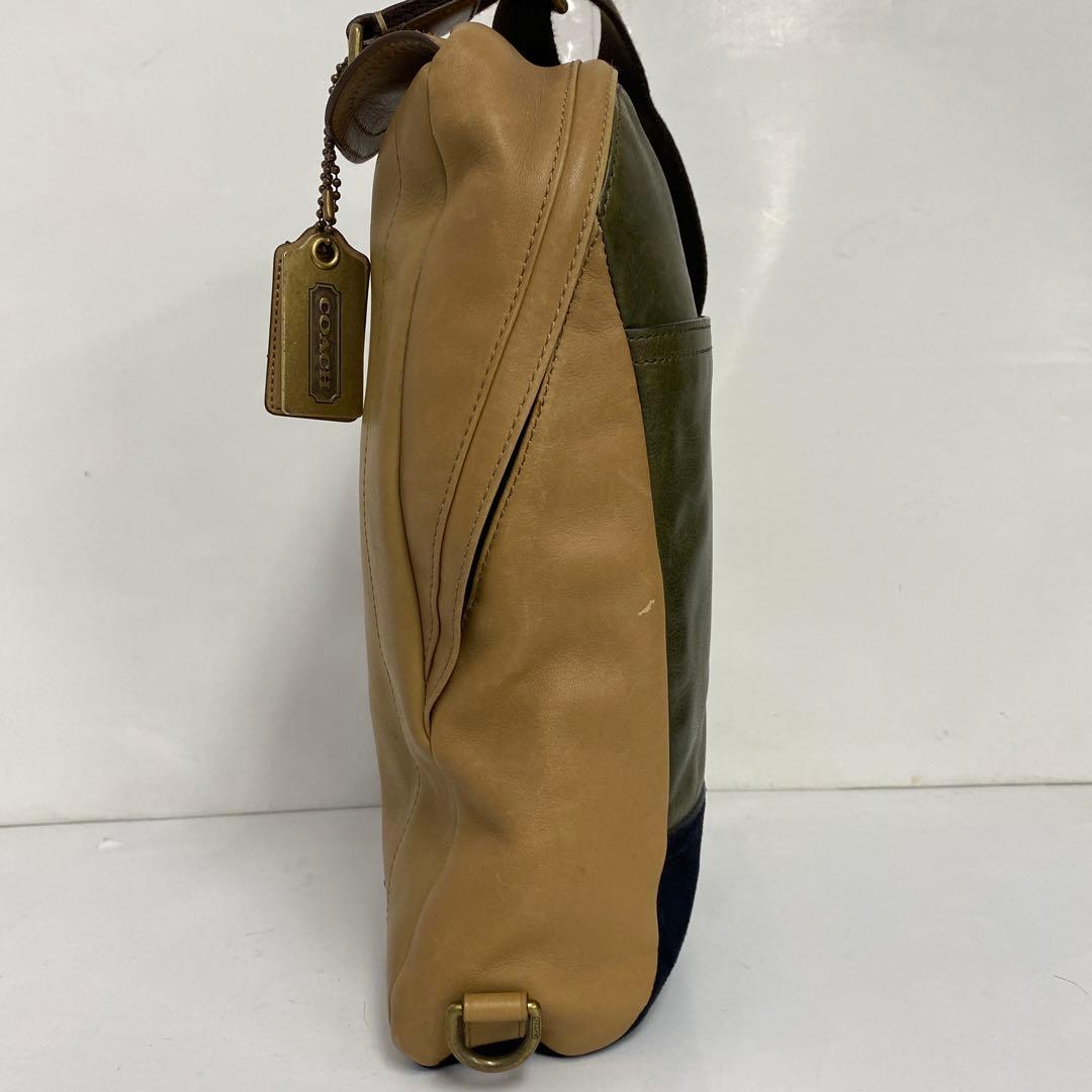 DBA08-7 コーチ ブリーカー カラー ブロック スリング バッグ