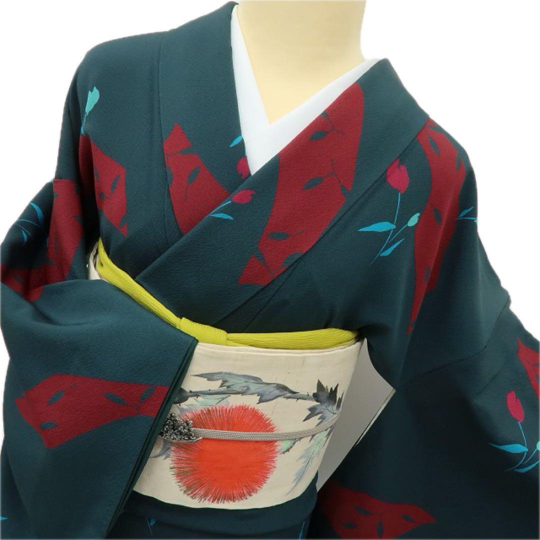 モダン花柄 小紋