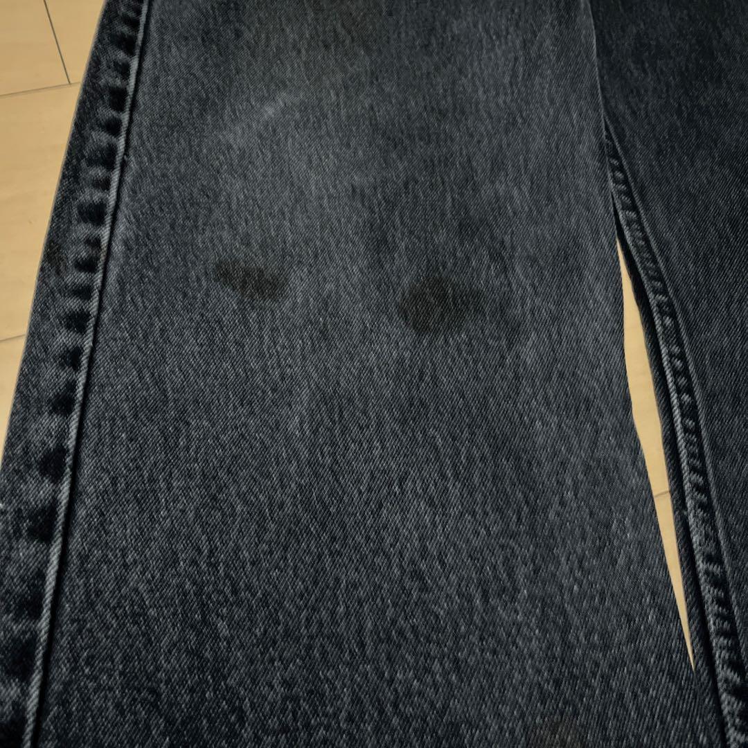Levi‘s 505 先染めブラックデニム 38X32 極太 人気サイズ