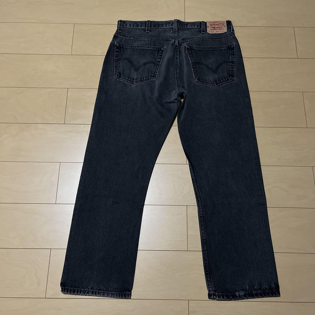 Levi‘s 505 先染めブラックデニム 38X32 極太 人気サイズ