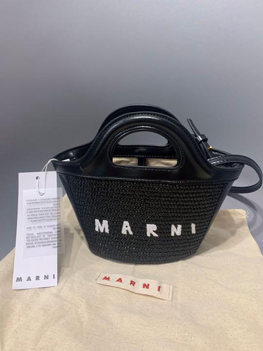 マルニ MARNI かごバッグ ブラック レディース