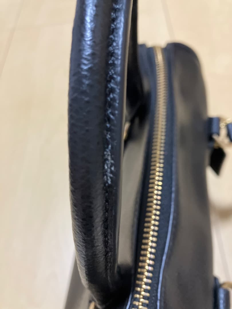 コーチ　黒　本革　ハンドバッグ