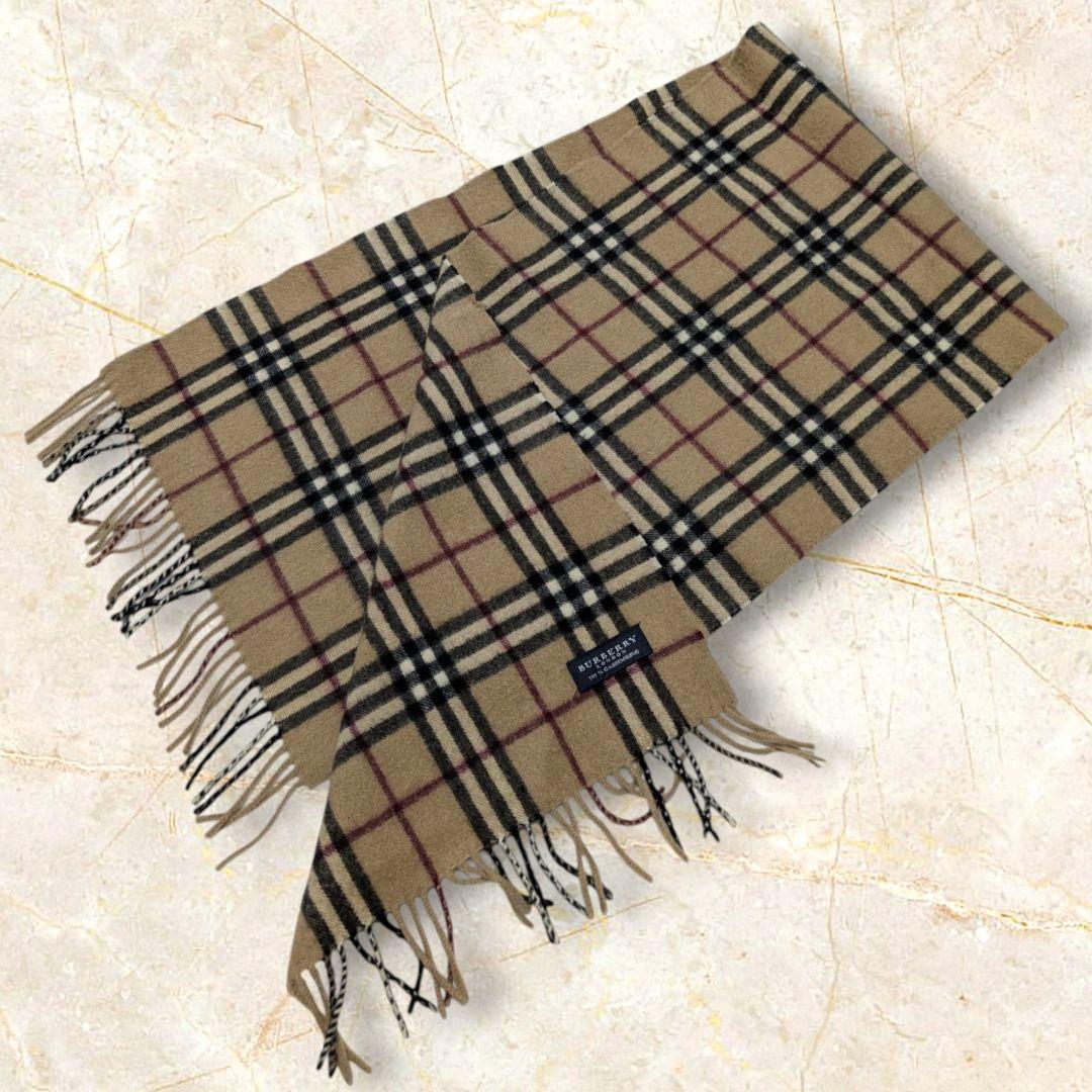 BURBERRY LONDON カシミヤ マフラー ノバチェック