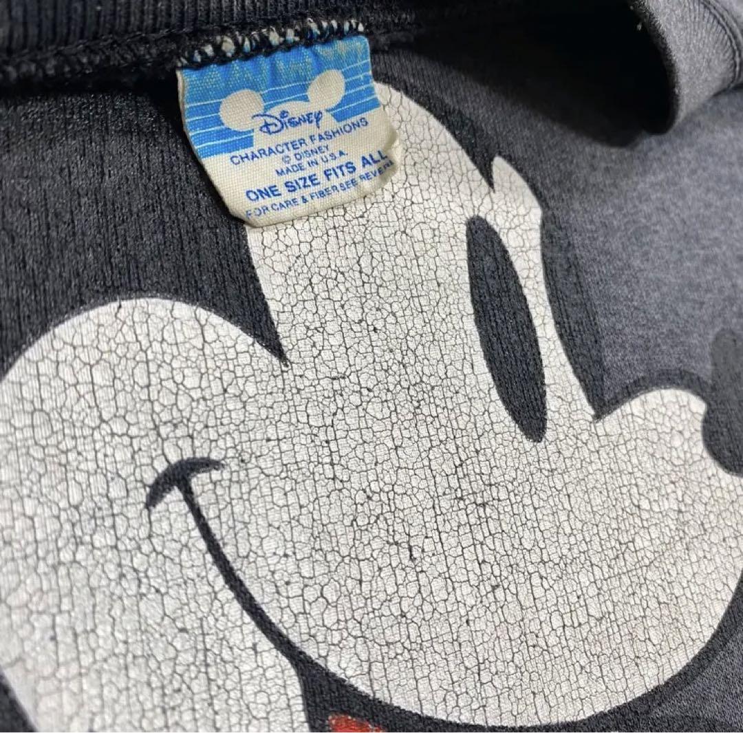 希少80's vintage Disney ミッキー　スウェット　USA製 XL Disney ヴィンテージ ミッキーマウス 80's スウェット アメリカ製