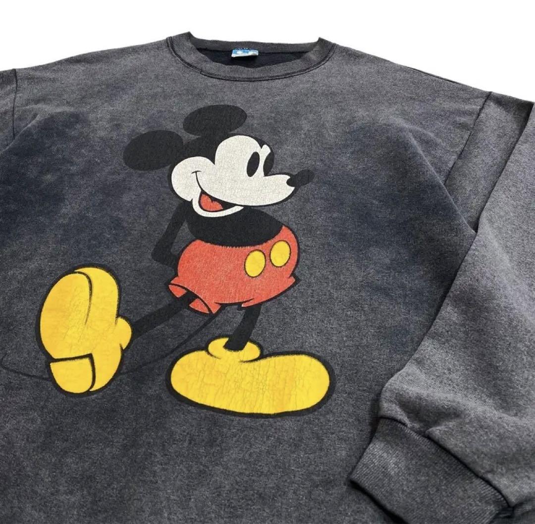80s USA製ミッキー Disney mickey スウェット XL
