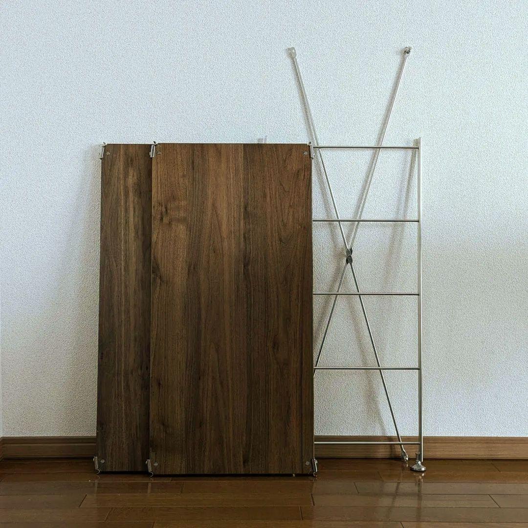 無印良品 ステンレスユニットシェルフ 追加板 帆立 クロスバー