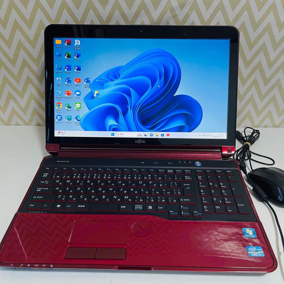 T287 Fujitsuノートパソコン i7メモリ8G高速 Windows11 T287 Fujitsuノートパソコン i7メモリ8G高速 Windows11
