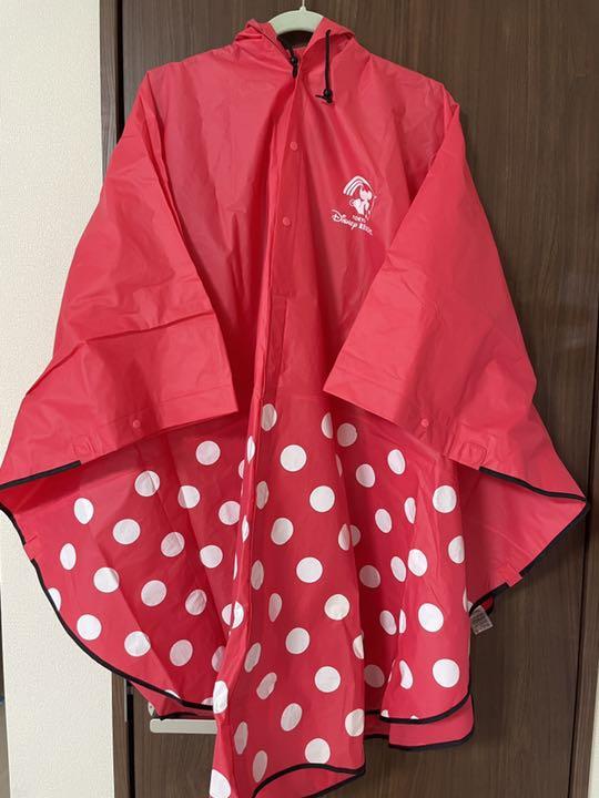 ディズニー レインコート ポンチョ ミニー 赤 水玉 ディズニーランド メルカリ