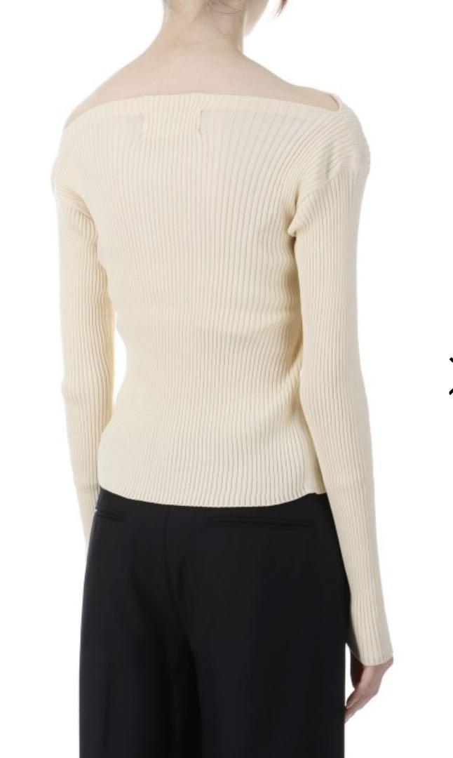 JANE SMITH/ジェーンスミス】DAMAGE COTTON KNIT CREW NECK