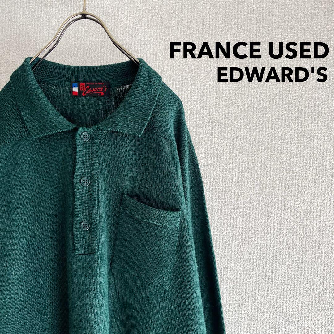 古着 フランス製 “EDWARD’S” Raglan Knit Polo