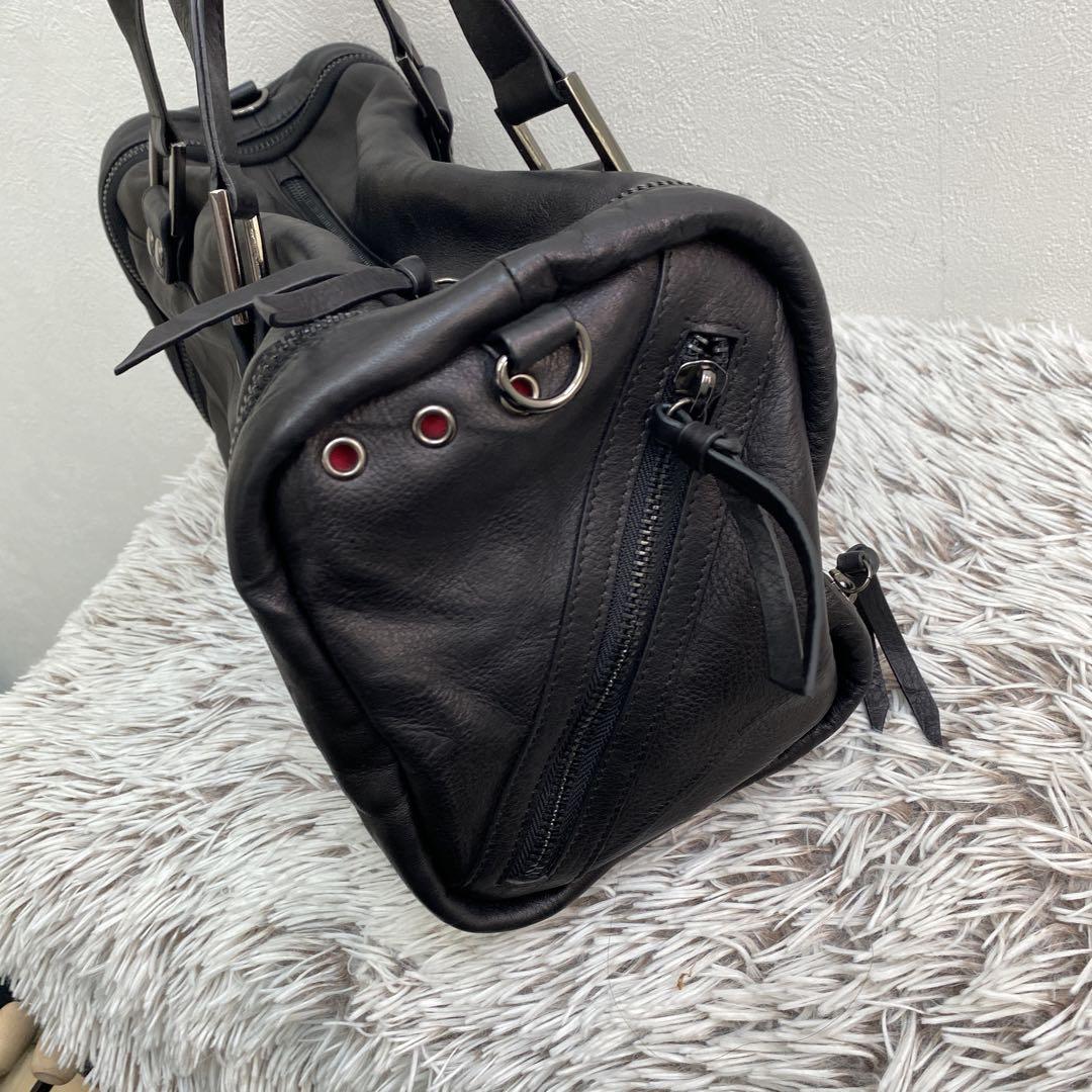 【美品】Diabloディアブロ　レザー トートバッグ 黒　ボストン