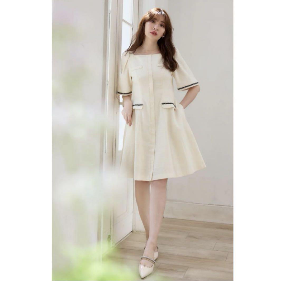 沸騰ブラドン Canal herlipto Tweed S Dress Mini ワンピース