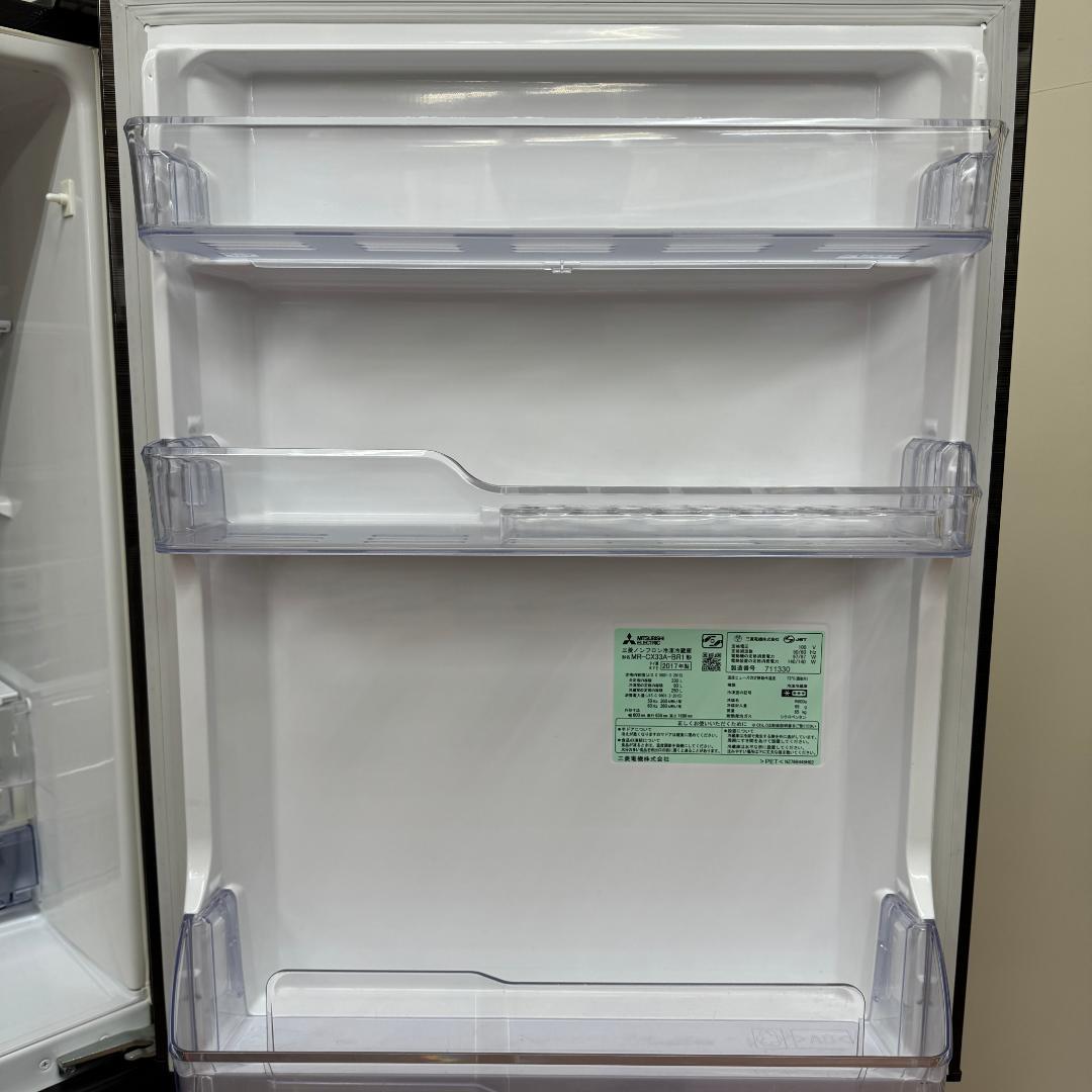 三菱 3ドア冷凍冷蔵庫 2017年製 1ヶ月保証 エリア送料無料 H17-01 三菱 3ドア冷凍冷蔵庫 2017年製 1ヶ月保証 エリア送料無料 H17-01