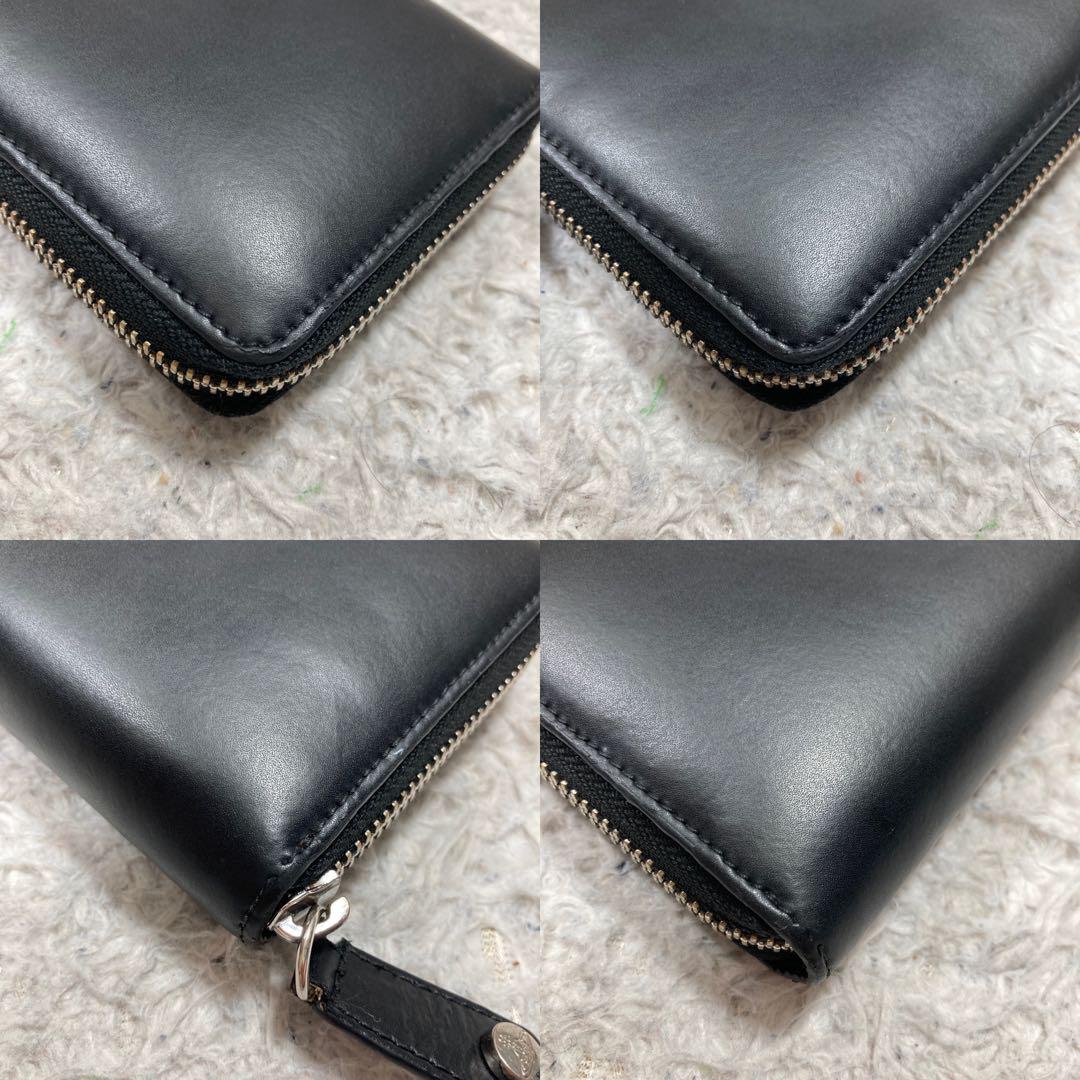 極美品 ヴィヴィアンウエストウッド 長財布 ラウンドファスナー シルバーオーブ