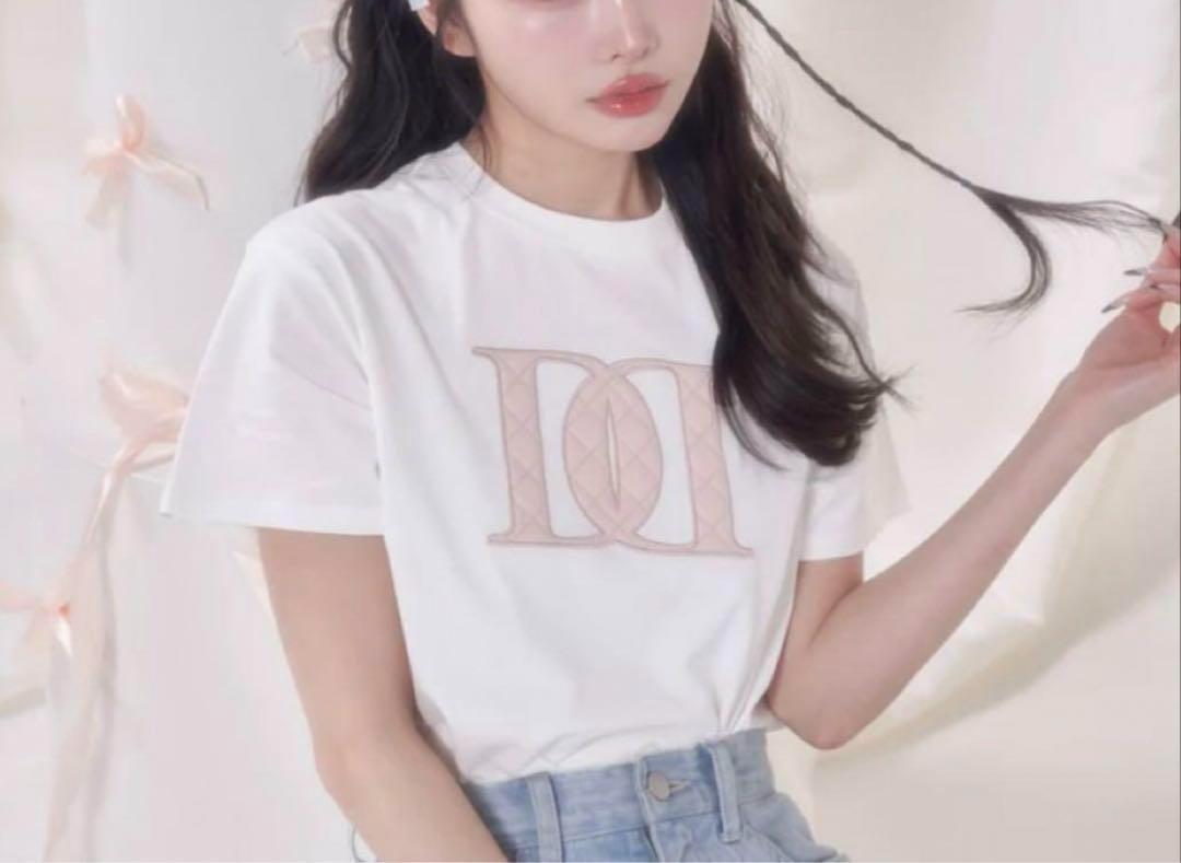 ダーリッチ　Darich キルティングアップリケTシャツ