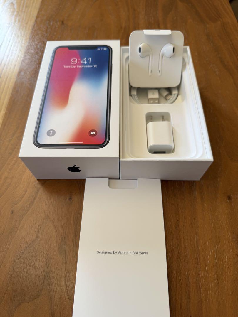 Apple iPhone X スペースグレー 本体　256GB Apple iPhone X 256GB スペースグレー 本体