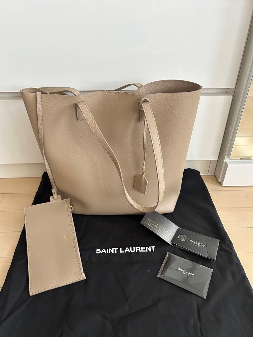 最終価格です！/サンローラン/ショッピングバッグ/ダークベージュ /美品