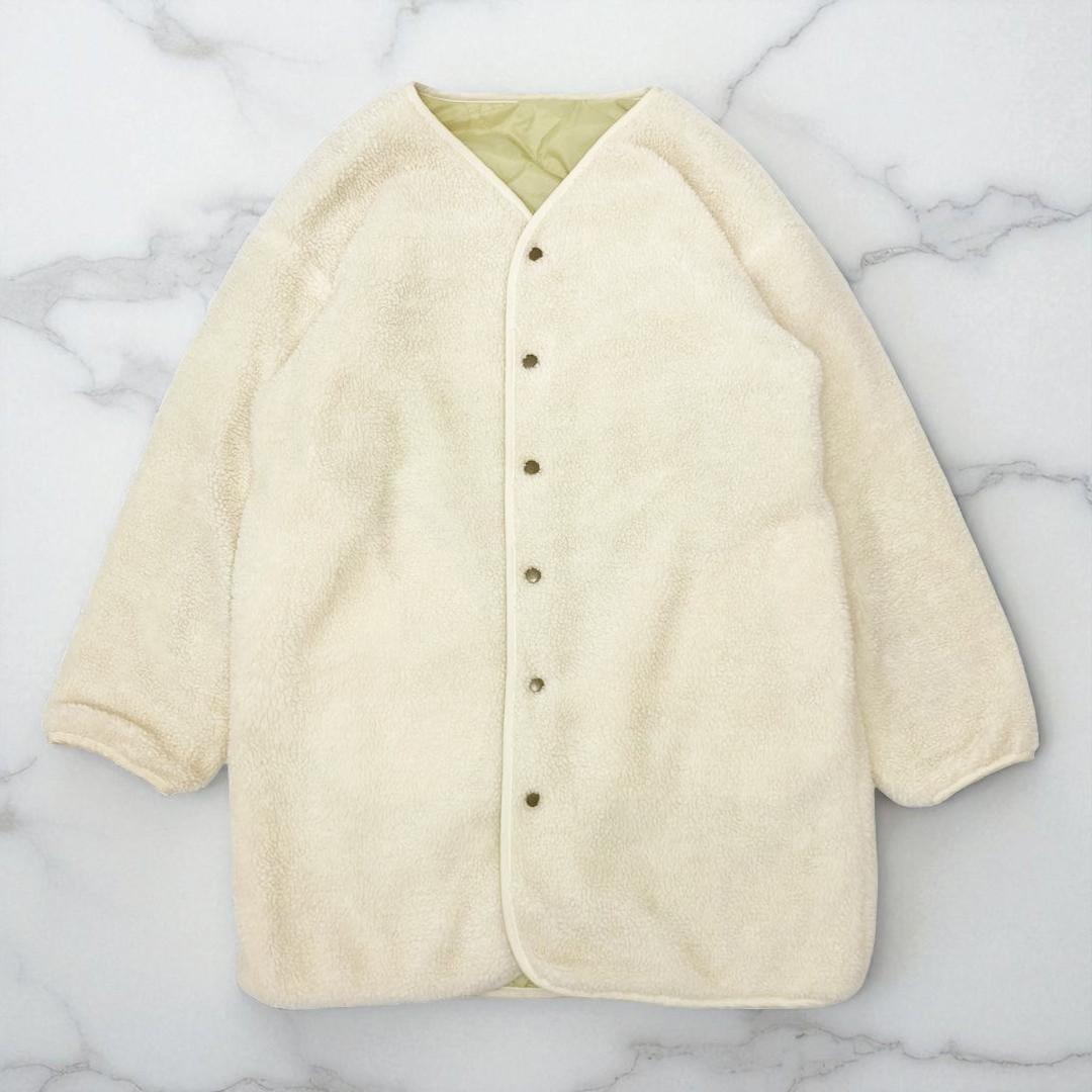 Sonny Label サニーレーベル リバーシブルボアキルティングコート