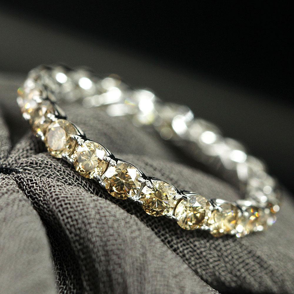 #13 永遠の愛 1.6ct ダイヤモンド プラチナ フルエタニティリング 鑑別