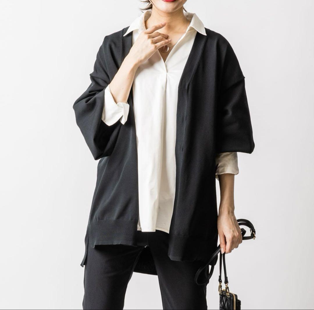 ヴィリーナ ローラロングカーディガン　ネイビー　M〜Lサイズ