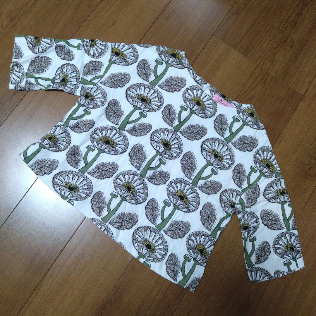 美品 peu pres プープレ デイジープリント 後ろあきブラウス