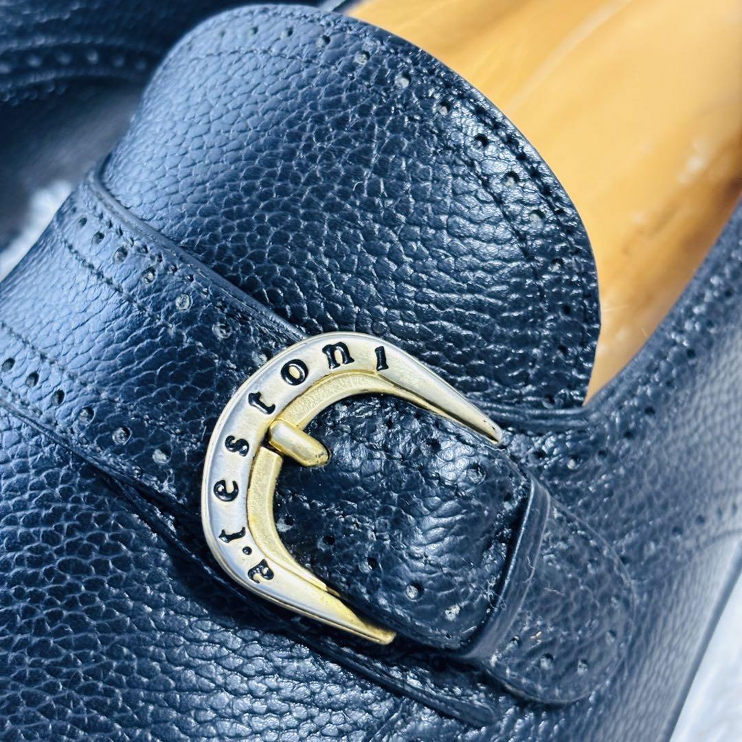 a.testoni ウィングチップ　ローファー　ブラック　美品　ビジネスシューズ