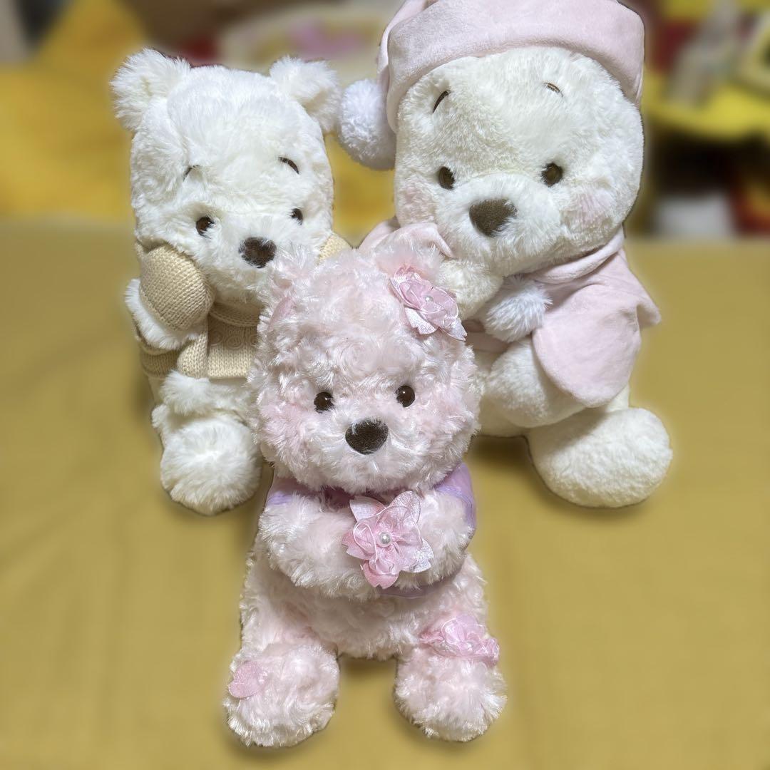 くまのプーさん ぬいぐるみ ホワイトプー さくらプー