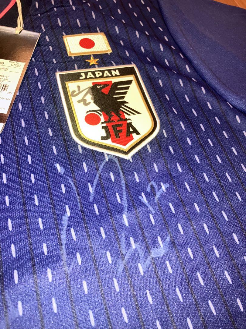 猶本光選手　adidas 日本代表 サッカーシャツ 直筆サイン　サイズ2XO kmw71-22-seko_5.jpg