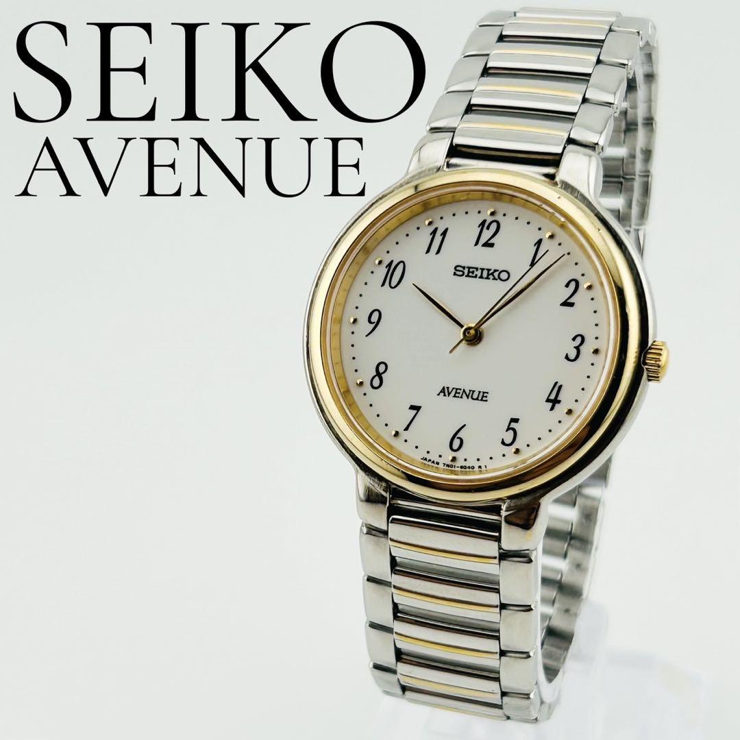 【美品　希少品　新品電池】3103 SEIKO AVENUE メンズ腕時計　金色