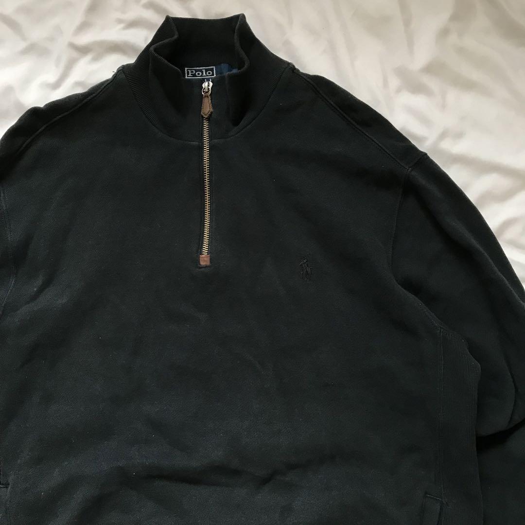 90s Polo ポロ ラルフローレン ハーフジップ スウェット トレーナー