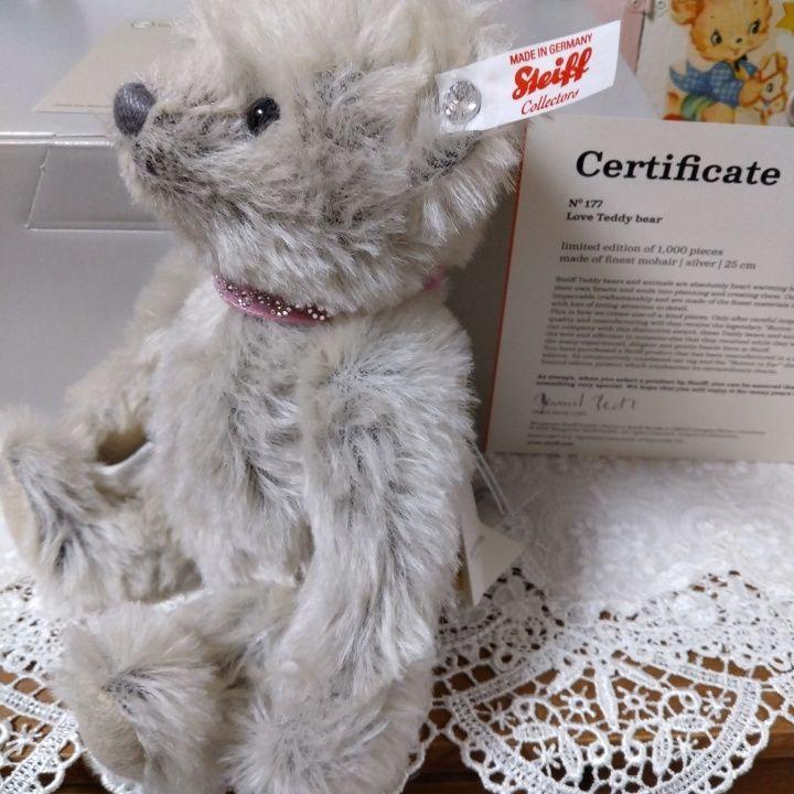 シュタイフ ＆スワロフスキー　テディベア Steiff - Steiff シュタイフ×スワロフスキー コラボ サファイア