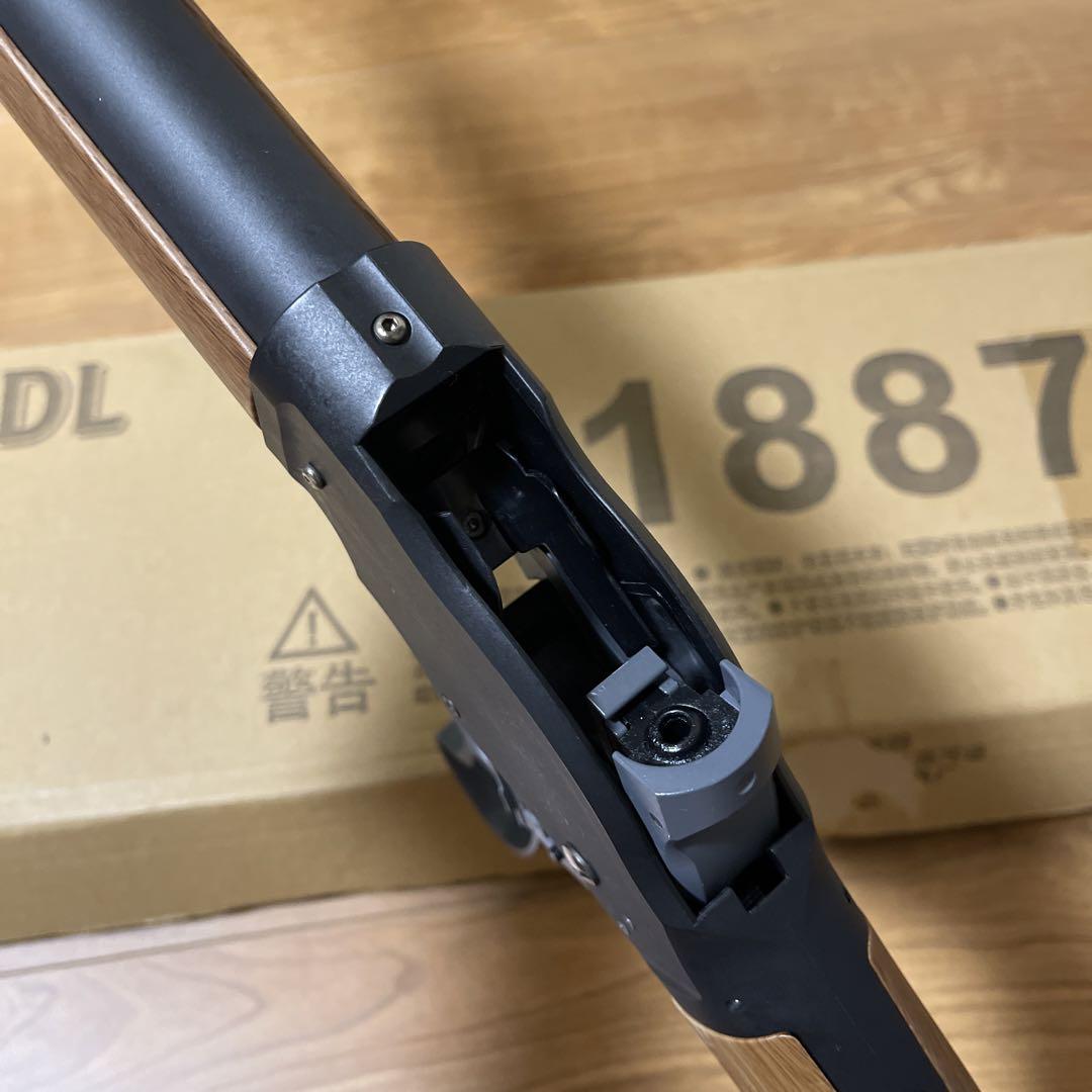 ショットガン風おもちゃ銃　UDL M1887 スポンジ弾 スポンジ銃、(木目色)