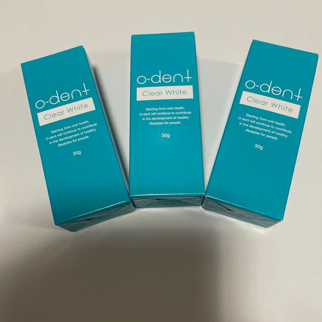 o-dent　オーデント　クリアホワイト　エイゼル薬用ジェル歯磨き　 3本セット