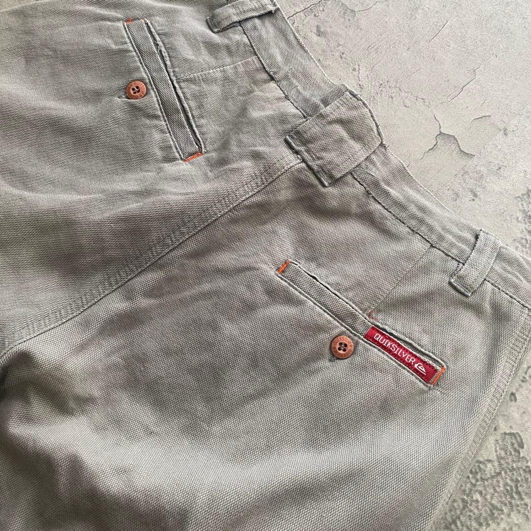 00’s クイックシルバー カーゴパンツ ショーツ デニム 古着 サーフウェア