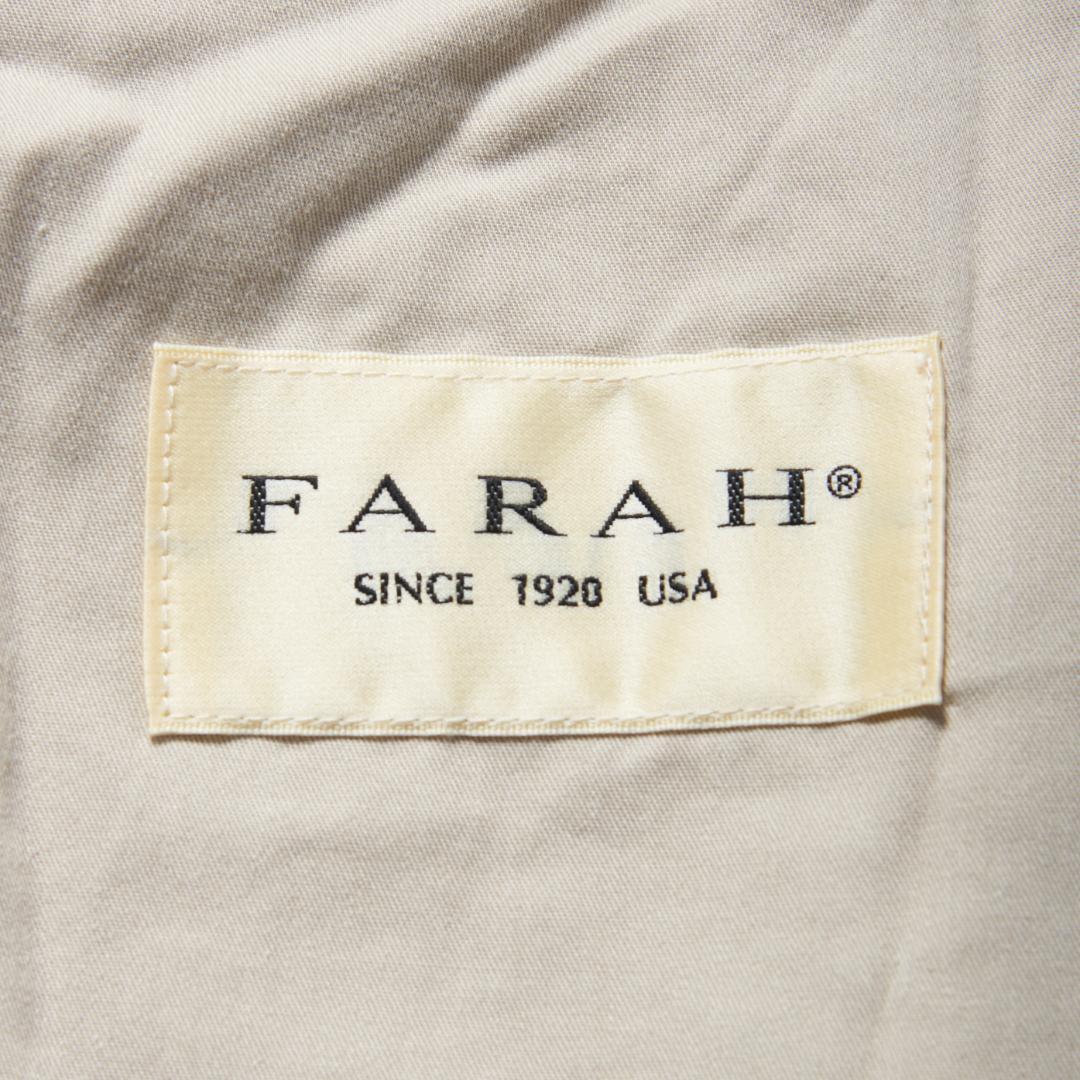 新品 FARAH TWO-TUCK WIDE TAPERED PANTS 34