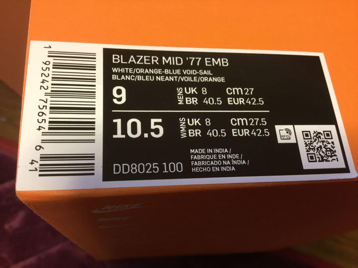 NBA     NIKE BLAZER MID'77 ＥＭＢ　※箱はおまけ程度に
