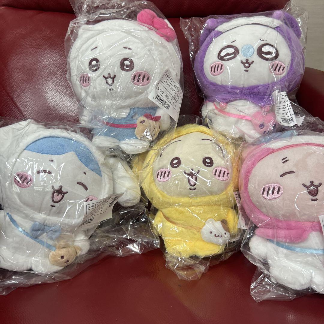 サンリオ ちいかわ ハチワレ うさぎ コラボ ぬいぐるみ コンプ 5