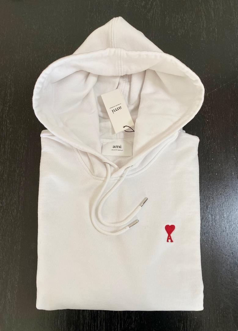 低価格安 22SS 新品 AMI PARIS アミ ロゴ コットン パーカー スウェットM GYm2Q-m31176892727 格安大得価