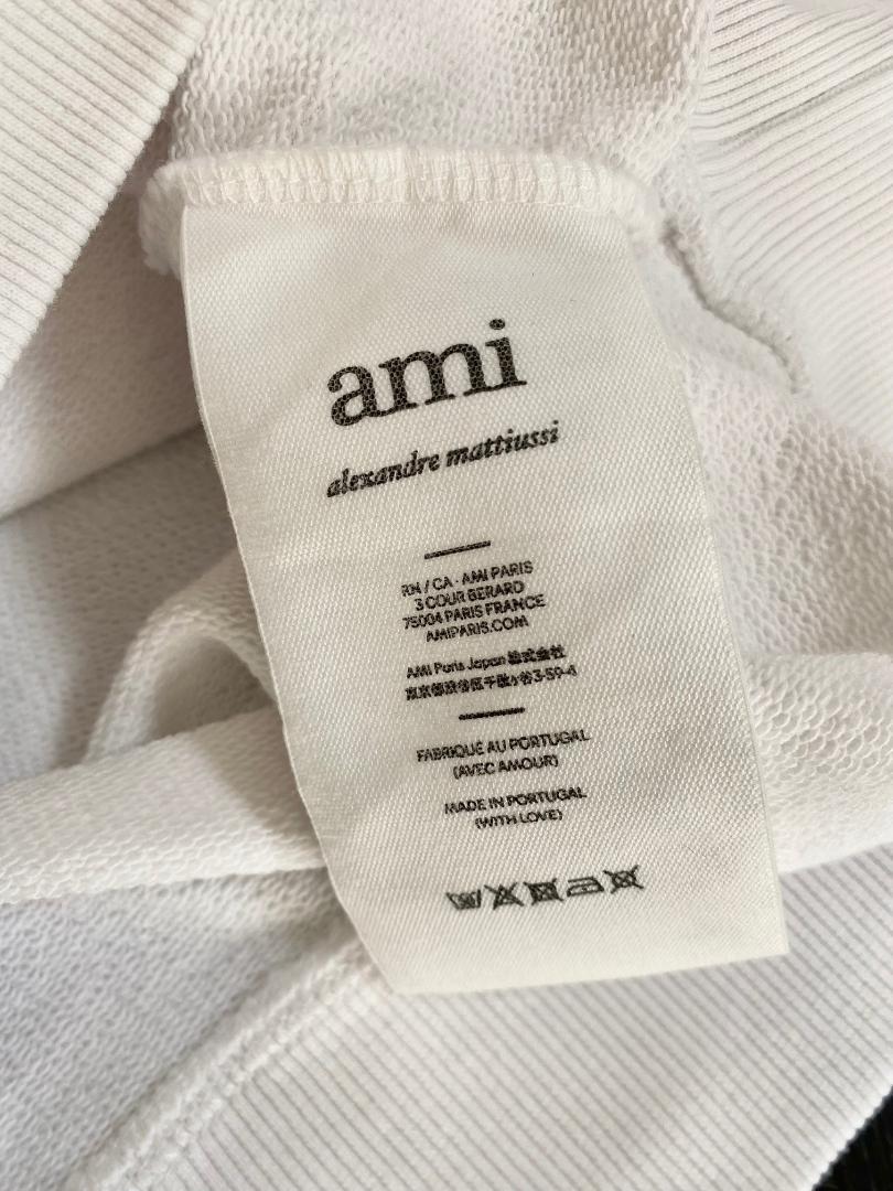 低価格安 22SS 新品 AMI PARIS アミ ロゴ コットン パーカー スウェットM GYm2Q-m31176892727 格安大得価