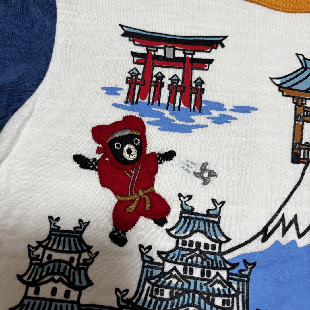 ダブルビー ミキハウス 50周年 JAPAN Tシャツ 世界遺産 日本 120