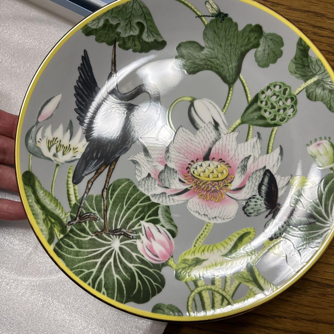 Wedgwood ☆花と鳥のデザイン皿2枚セット