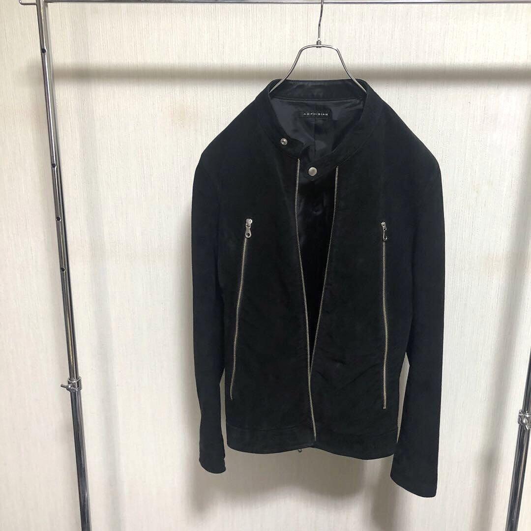AMPHIBIAN ジップデザイン　シングルライダース