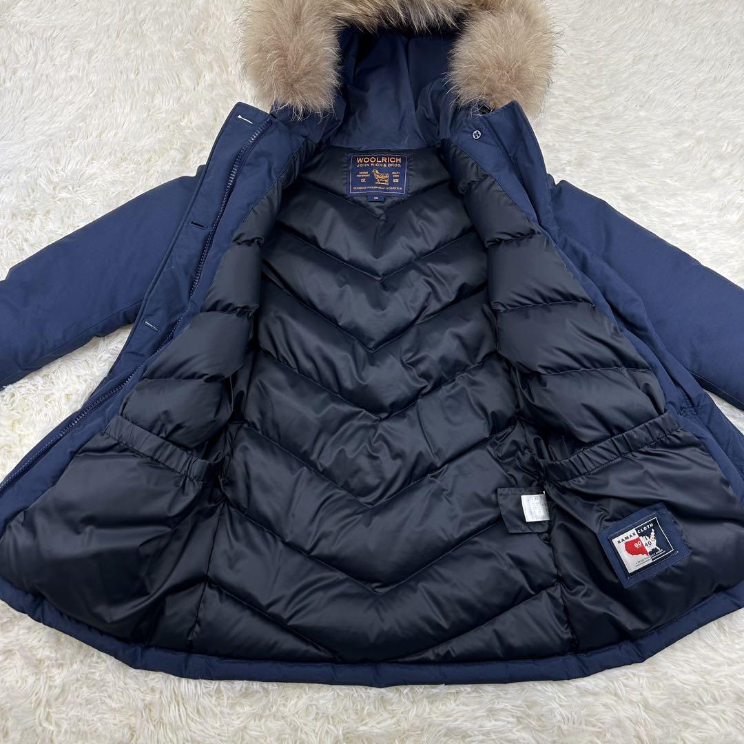 WOOLRICH アークティックパーカー ダウンジャケット ネイビー XSサイズ 画像10