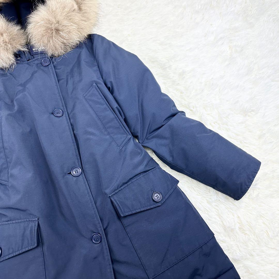 WOOLRICH アークティックパーカー ダウンジャケット ネイビー XSサイズ 画像6
