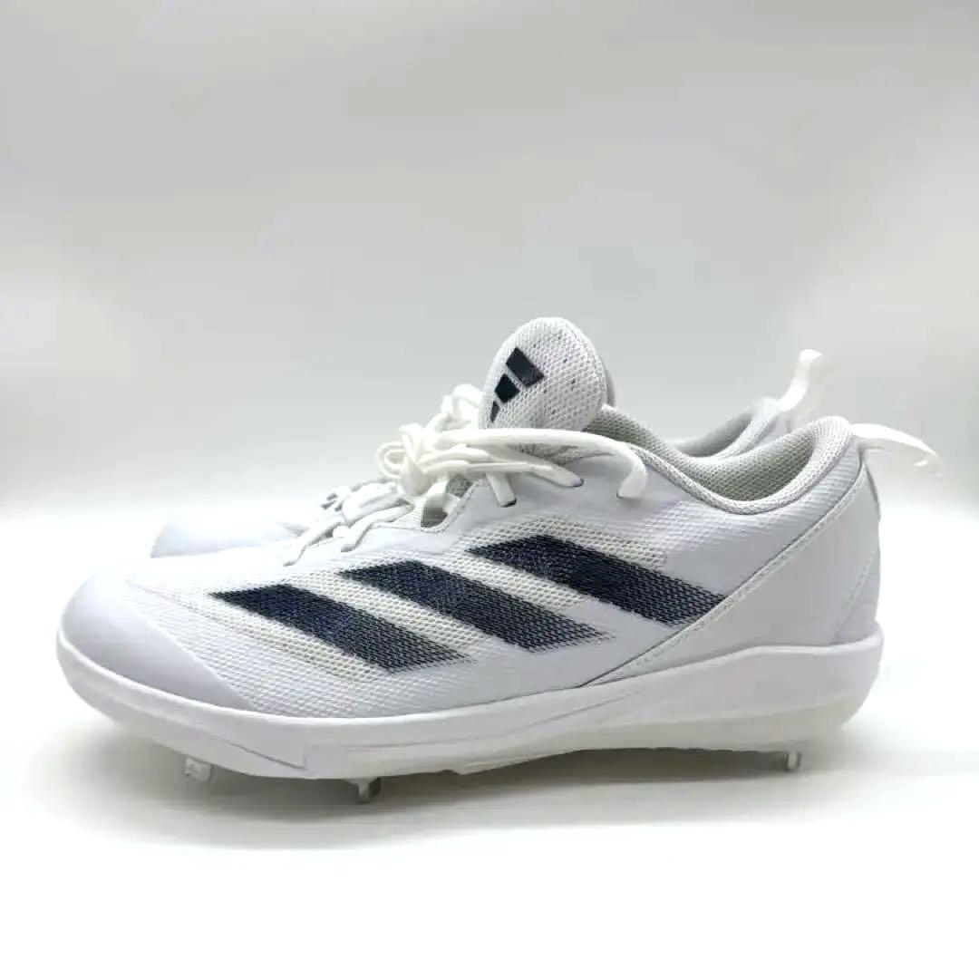 残り1点】adidas ADIZERO スパイク ホワイト/ネイビー 野球