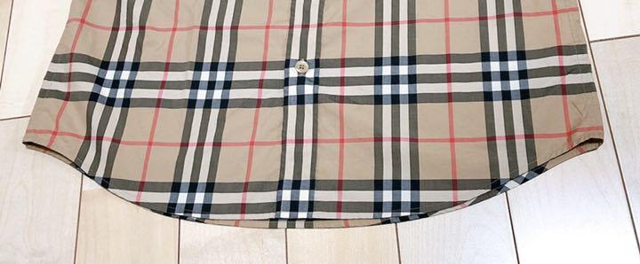 までの お袖に ロゴ入り BURBERRY 長袖シャツ PE1KI-m31187980105 ®️ BURBERRY バーバリー
