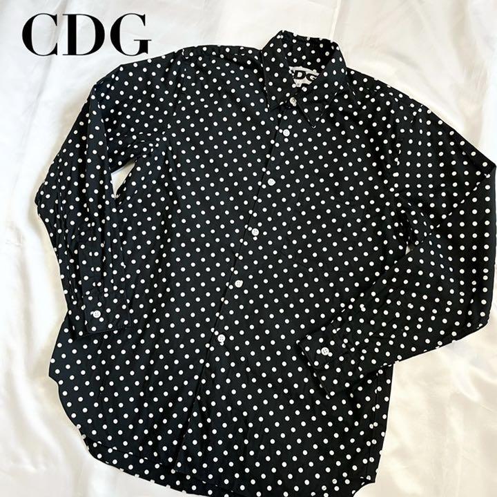 CDG POLKA DOT SHIRT ポルカドットシャツ　S