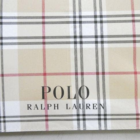 ポロ ラルフローレン 晴雨兼用傘 長傘 日傘 ポロベア チェック柄 べージュ