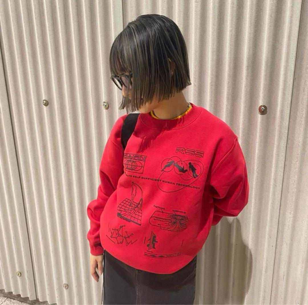 rss アーセス Human sweat スウェット トレーナー 赤 レッド